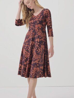 Pact Organic Women's Fit & Flare Party Dress